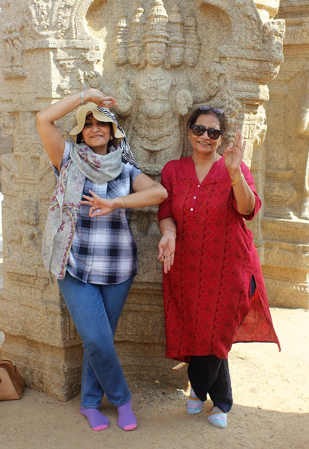Two Women of Silver Talkies posing