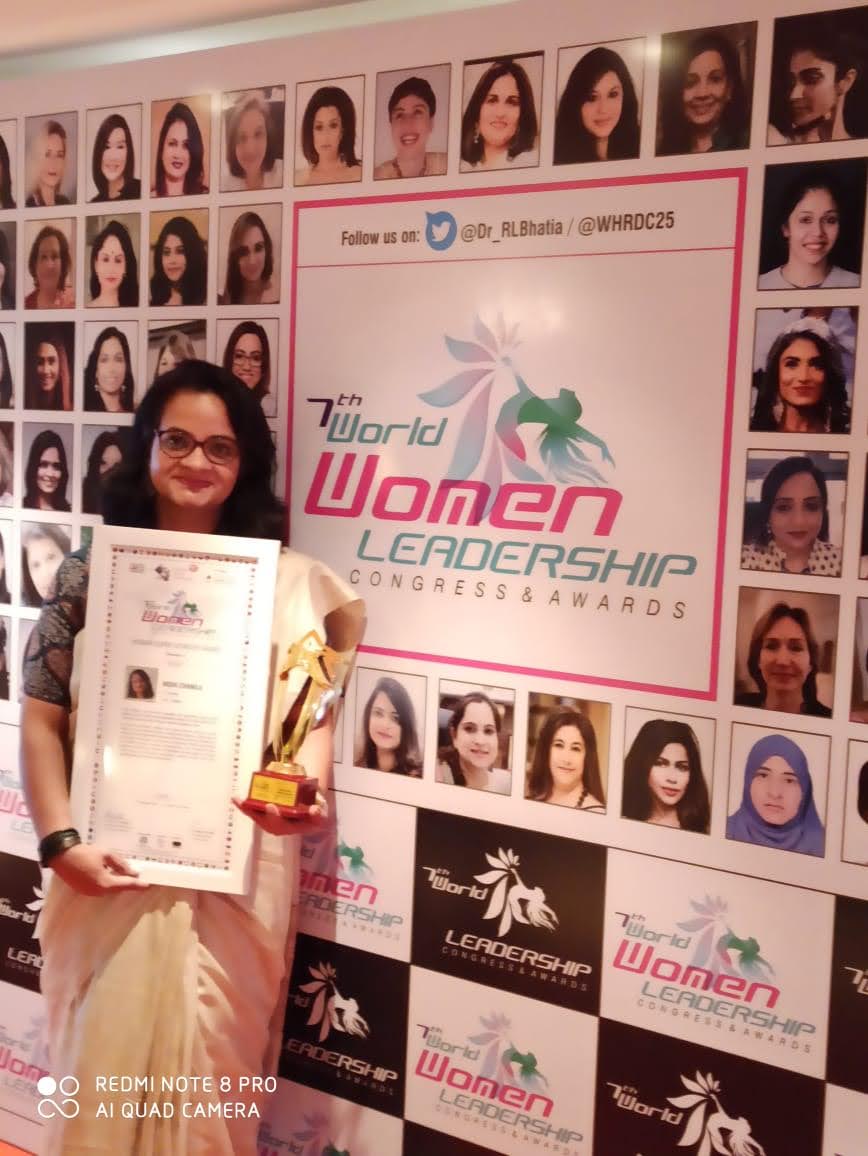 Nidhi Chawla on 7th World Women Leadership Congress & Awards