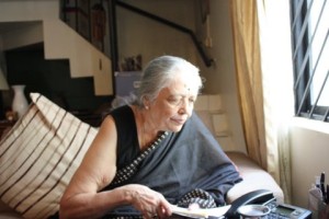 Nagamani at her home. Photograph: Silver Talkies