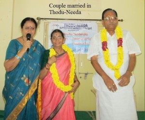 The Kakarla couple at their wedding