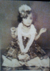 An old photograph of Usha, Prema's daughter. The photo was taken a day after the incident, once the family reached Ooty safely!