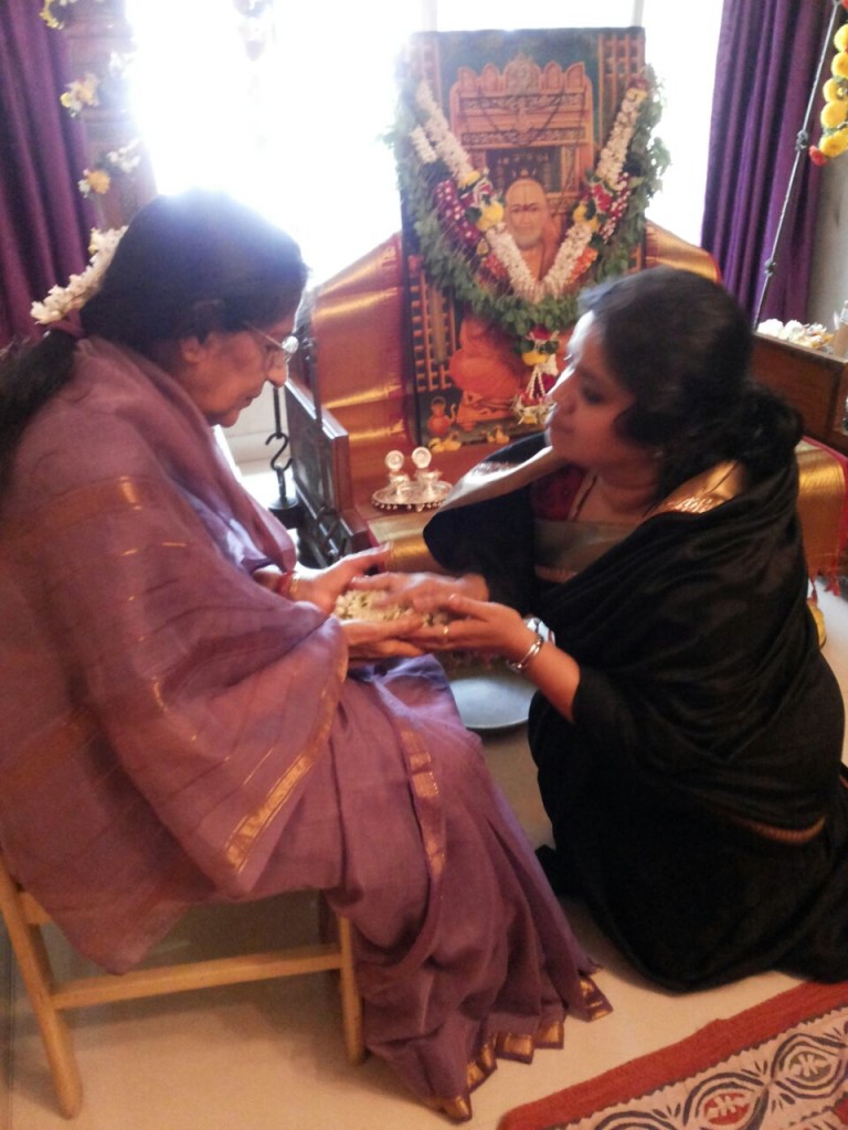 Katti with her guru Kishori Tai